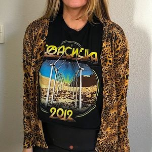 Vintage Cheetah print high end cardigan sweater